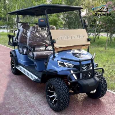 2025 New 5kw 4kw Shooting Club Car Off Road Gasoline Hunting Car 2 4 6 Seat Lithium Battery Electric Solar Golf Cart