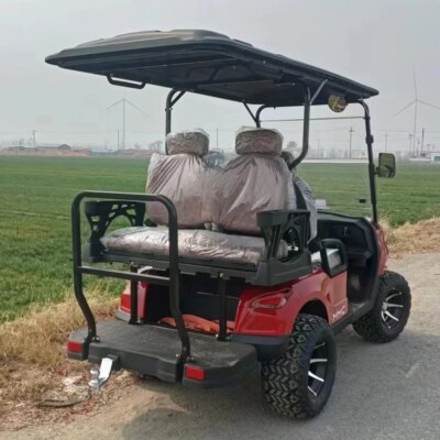 Cheapest Good Quality Outdoor High Performance Lithium Battery 4000/5000/7500W 4 Seater Electric Golf Cart With Trailer Hook - Image 4