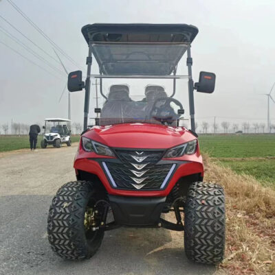 Cheapest Good Quality Outdoor High Performance Lithium Battery 4000/5000/7500W 4 Seater Electric Golf Cart With Trailer Hook - Image 5