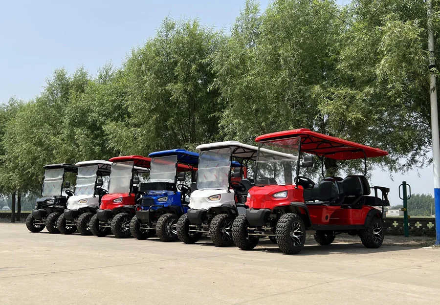 Cheapest Good Quality Outdoor High Performance Lithium Battery 4000/5000/7500W 4 Seater Electric Golf Cart With Trailer Hook Cheapest Good Quality Outdoor High Performance Lithium Battery 4000/5000/7500W 4 Seater Electric Golf Cart With Trailer Hook