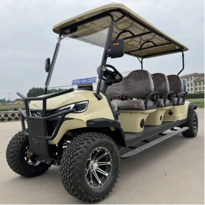 6 Seater Electric Golf Club Car with CE Certification and 48V Battery
