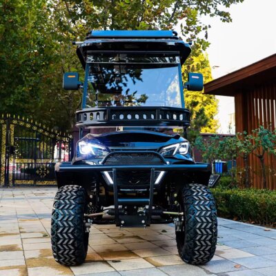 4 Wheel Adult Golf Buggy Car Lithium Battery Powered Golf Cart Off Road Tire Street Legal 6 Passenger Electric Golf Cart - Image 2
