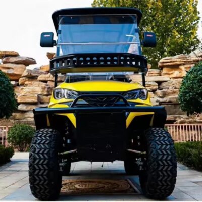 4 Wheel Adult Golf Buggy Car Lithium Battery Powered Golf Cart Off Road Tire Street Legal 6 Passenger Electric Golf Cart - Image 3