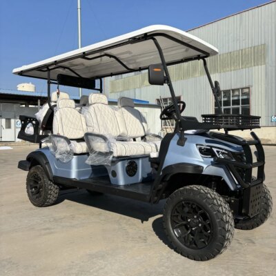 CE ISO Certified Modern Design Off Road Golf Car 4 Seater 4 Wheels Brake Electric Scooter Hunting Golf Cart - Image 4