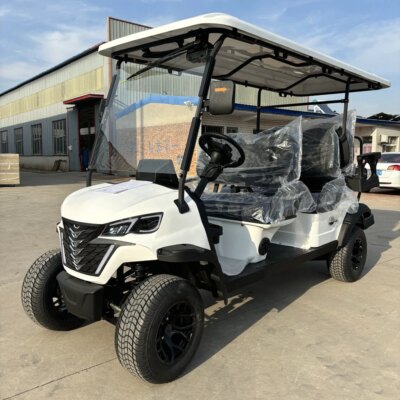 CE ISO Certified Modern Design Off Road Golf Car 4 Seater 4 Wheels Brake Electric Scooter Hunting Golf Cart - Image 3