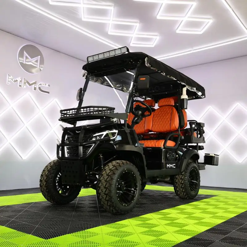 High Quality 4000W 48V Long Range Electric Golf Cart 14 Inch Tire Family 4 Wheel Electric Buggy Golf Cart