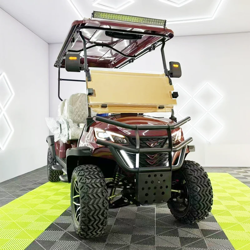 High Quality 4000W 48V Long Range Electric Golf Cart 14 Inch Tire Family 4 Wheel Electric Buggy Golf Cart