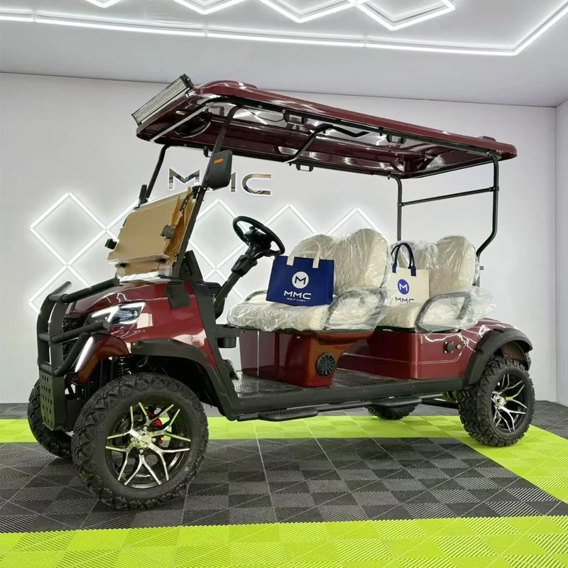 High Quality 4000W 48V Long Range Electric Golf Cart 14 Inch Tire Family 4 Wheel Electric Buggy Golf Cart