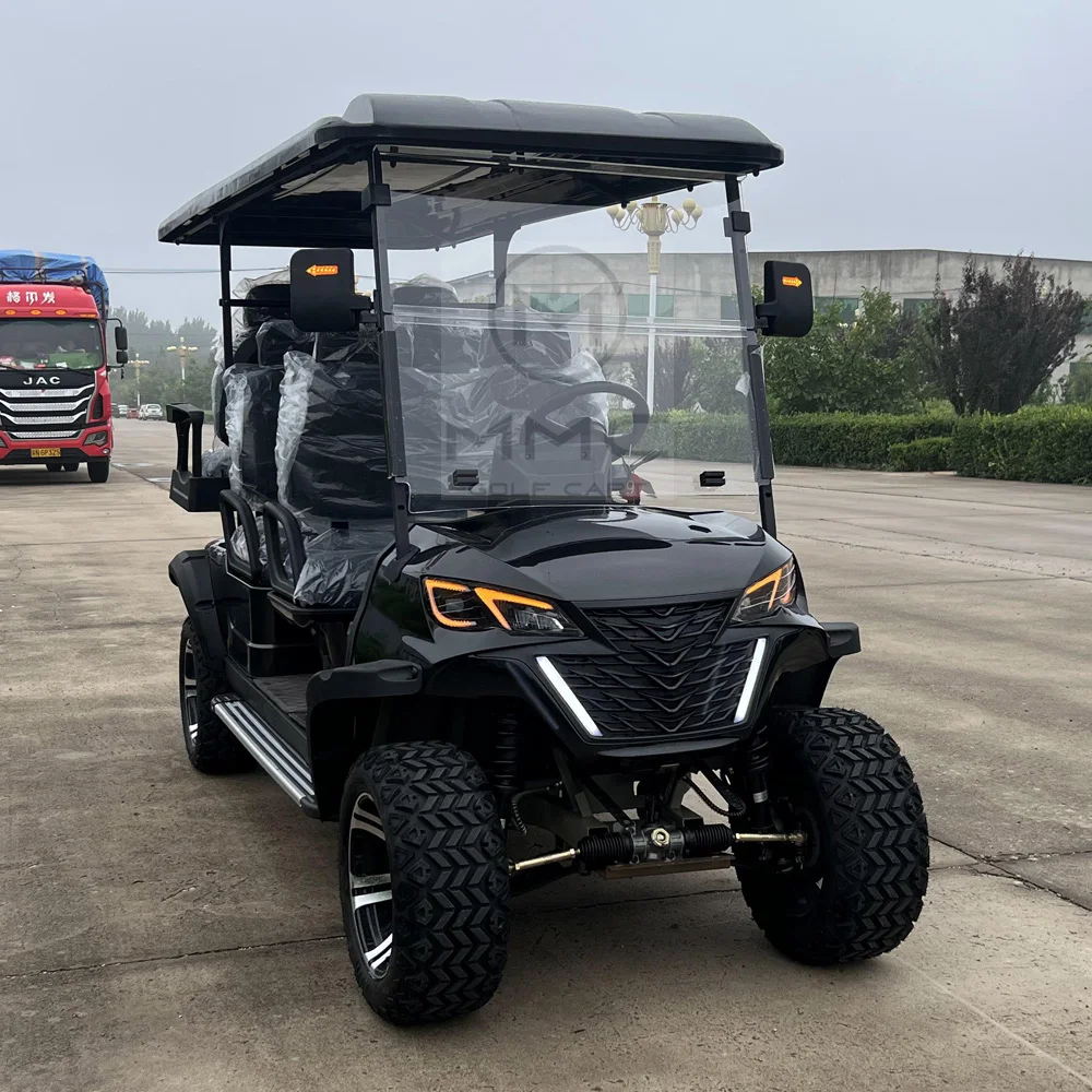 High Quality 4000W 48V Long Range Electric Golf Cart 14 Inch Tire Family 4 Wheel Electric Buggy Golf Cart