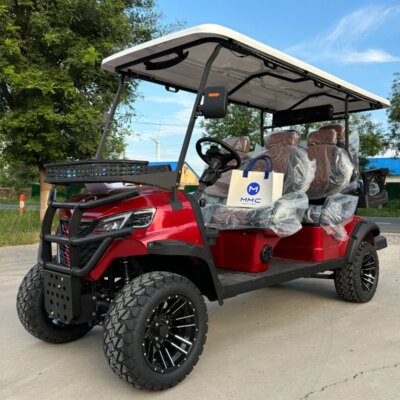Best Selling 60V Electric Luxury Off-road Golf Cart Full Car LED Lights Four-wheeler Club 4+2 6 Seat Electric Golf Cart - Image 6