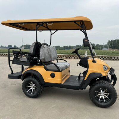 New Design 4 Seater 60V 72V Lithium Battery Golf Carts New Arrival Red Golf Carts 4KW 5KW 7.5 KW AC Motor Electric Golf Carts - Image 3