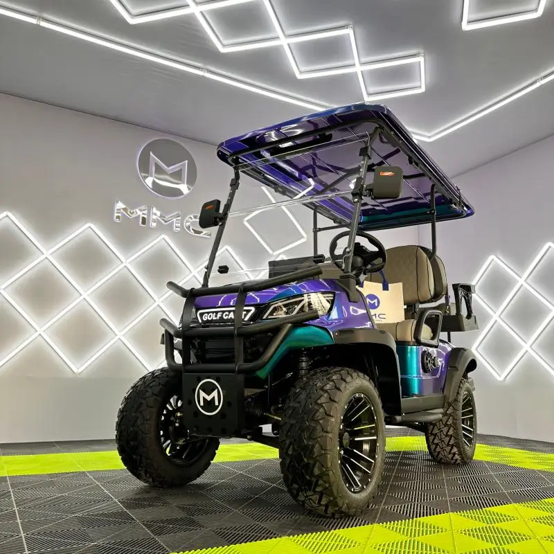 4 Wheel 72V Lithium Battery Golf Buggy 2 4 6 8 Seater Golf Club Car Home Use Electric Hunting Golf Cart