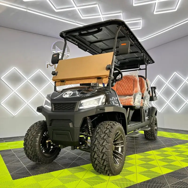 4 Wheel 72V Lithium Battery Golf Buggy 2 4 6 8 Seater Golf Club Car Home Use Electric Hunting Golf Cart