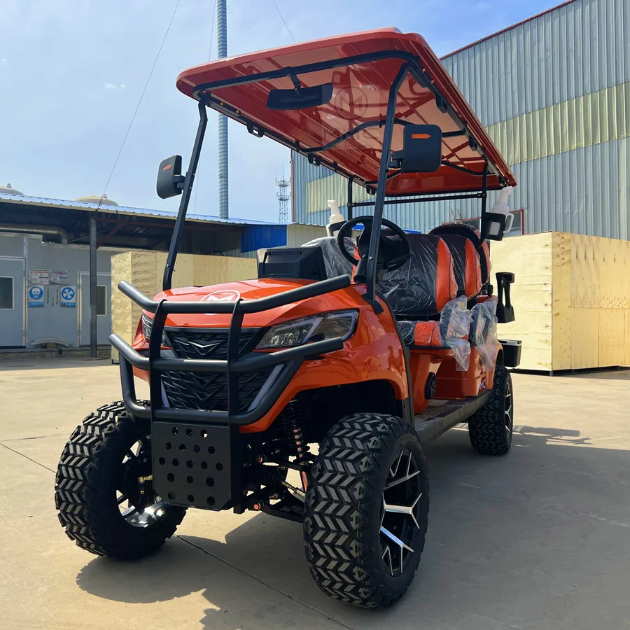 Chinese Suppliers Golf Buggy Cart Price Luxury Vehicle Street Legal Adult 2 +2Seater 72V Electric Golf Cart