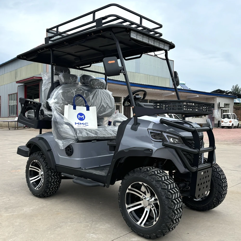 Chinese Suppliers Golf Buggy Cart Price Luxury Vehicle Street Legal Adult 2 +2Seater 72V Electric Golf Cart