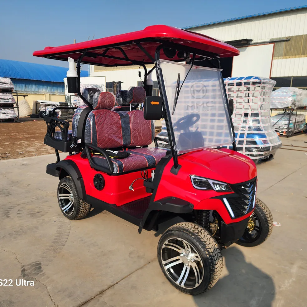 Chinese Suppliers Golf Buggy Cart Price Luxury Vehicle Street Legal Adult 2 +2Seater 72V Electric Golf Cart