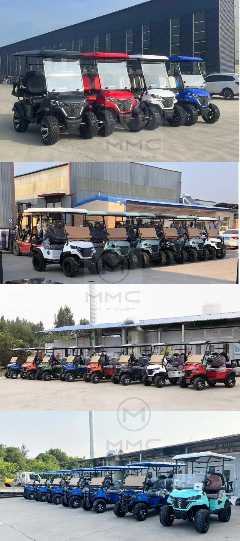 Electric Buggy Car Hunting Utility Trolley Factory Supply High Quality 4 Seater Electric Street Legal Club Golf Carts