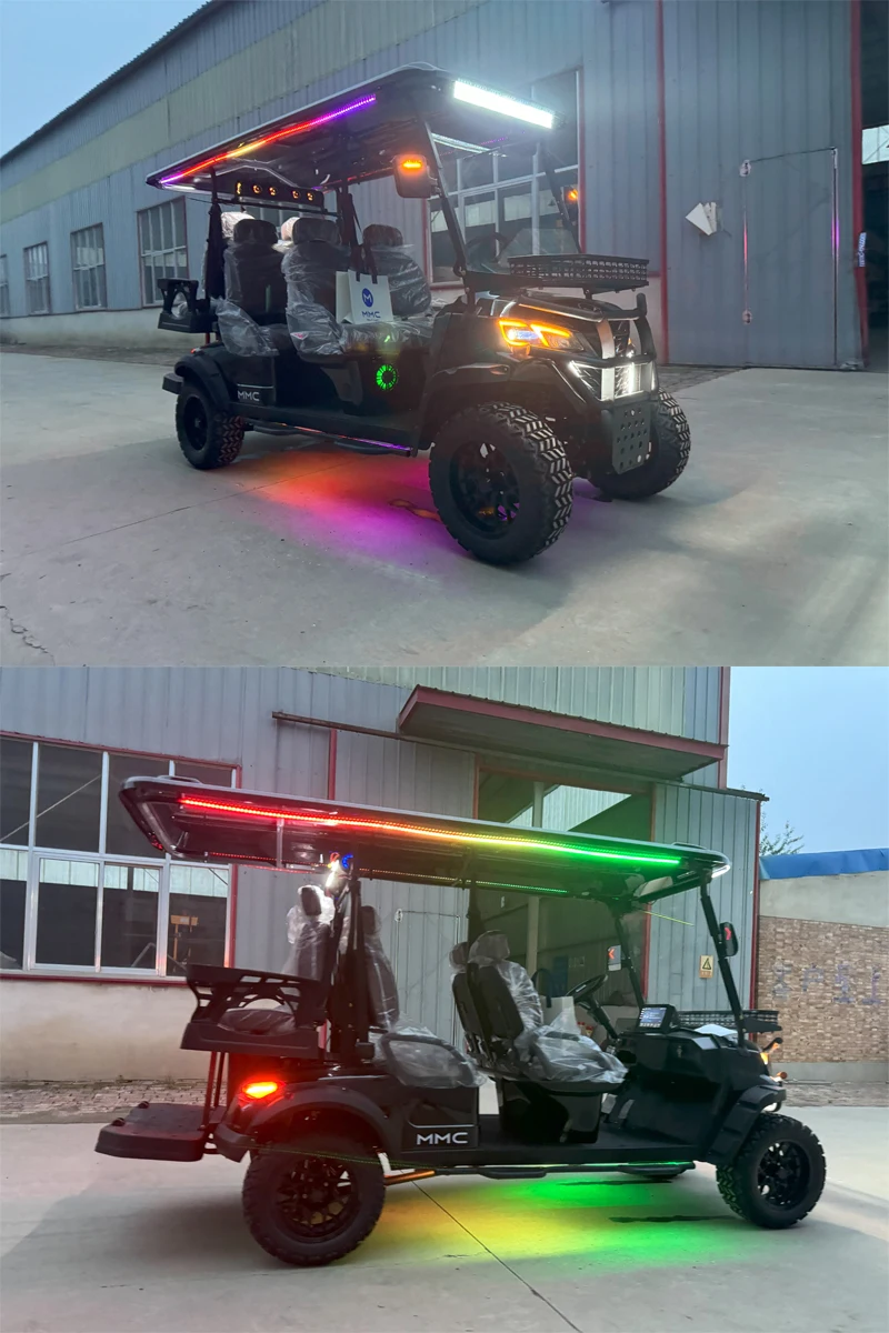 Electric Buggy Car Hunting Utility Trolley Factory Supply High Quality 4 Seater Electric Street Legal Club Golf Carts