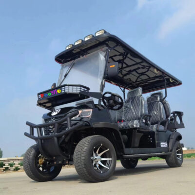 Vintage China Luxury 4 Seat Electric Club Car Golf Carts 4 Seater Utility Vehicle Electric Golf Cart - Image 7