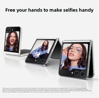 Refurbished Samsung Galaxy Z Flip 5 5G F731U1 F731N 6.7" AMOLED NFC Snapdragon Unlocked Foldable Original Android Cell Phone - Image 4