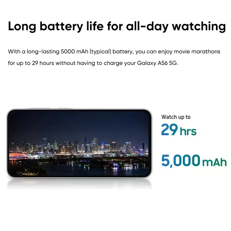 Samsung Galaxy A56 5G AI Smartphone Global Version Exynos 1580 6.7