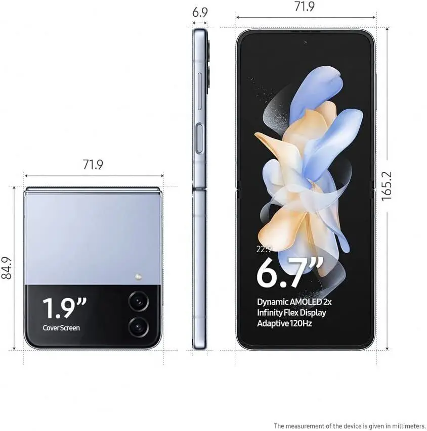 Samsung Galaxy Z Flip 4 Z Flip4 5G F721B F721U1 F721N 6.7