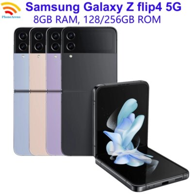 Samsung Galaxy Z Flip 4 Z Flip4 5G F721B F721U1 F721N 6.7" 8GB 128/256/512GB NFC Snapdragon Original Foldable 98% New Cell Phone