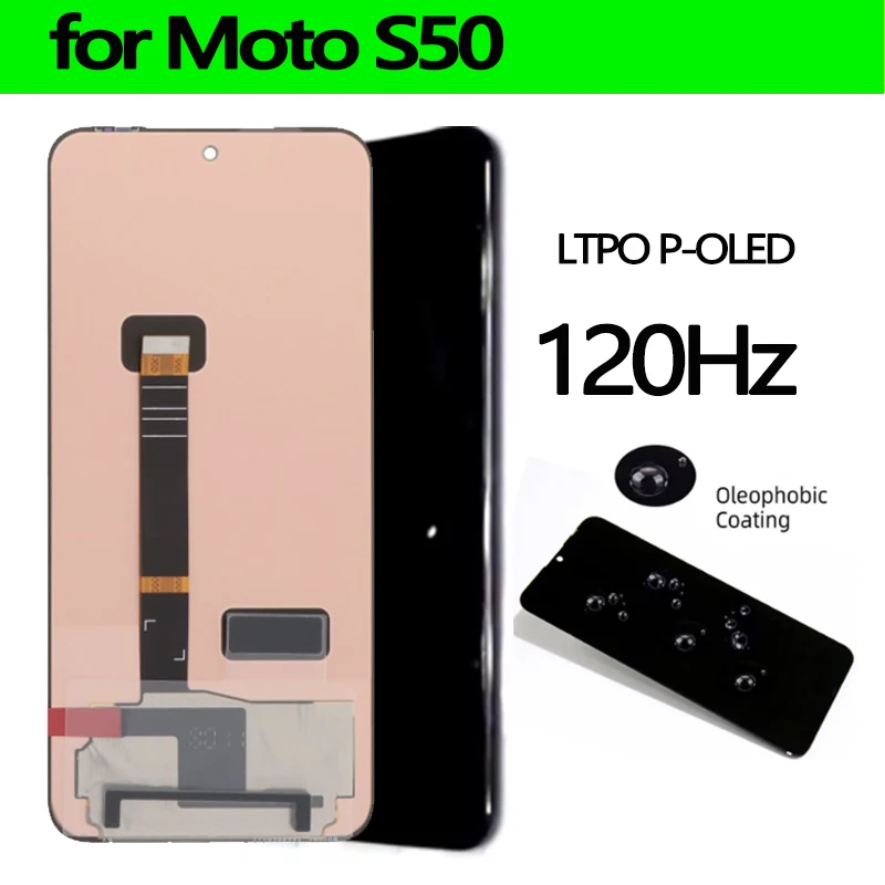 Original 6.4'' LTPO P-OLED 120Hz For Motorola S50 LCD Display Touch Screen For Moto S50 Replacement Parts Original 6.4'' LTPO P-OLED 120Hz For Motorola S50 LCD Display Touch Screen For Moto S50 Replacement Parts