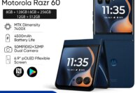 Motorola Moto razr 60 5G SmartPhone 6.9 inch PLOED MTK Dimensity 7400X 50MP 4500mAh Foldable Phone 50MP Camera NFC OTA