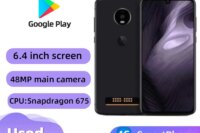 Motorola Moto Z4 XT1980 4g SmartPhone Snapdragon 675 6.4 inch AMOLED Screen 3600mAh 15W Charge 48MP Camera Used Phone