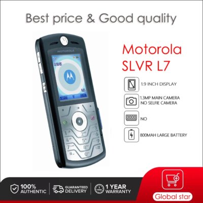Original Motorola SLVR L7 Unlocked Refurbished Mobile Phone GSM 850 / 900 / 1800 / 1900 Good Quality With 1 Year Warranty