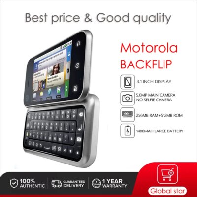 Original Motorola BACKFLIP MB300 Unlocked Refurbished Mobile Phone GSM 850 / 900 / 1800 / 1900 Good Quality With 1 Year Warranty