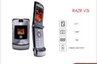 Original Motorola RAZR V3i Unlocked Refurbished Mobile Phone GSM 850 / 900 / 1800 / 1900 Good Quality With 1 Year Warranty