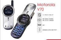 Original Motorola V70 Unlocked Refurbished Mobile Phone GSM 900 / 1800  Good Quality With 1 Year Warranty Only support English