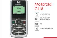 Original Motorola C118 Unlocked Refurbished Mobile Phone GSM 900 / 1800  Good Quality With 1 Year Warranty