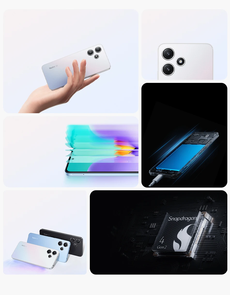 Global Rom Xiaomi Redmi 12 5G Snapdragon 4 Gen2 SmartPhone 50MP Quad Camera 6.79 inch Screen LCD 5000mAh Battery China Version