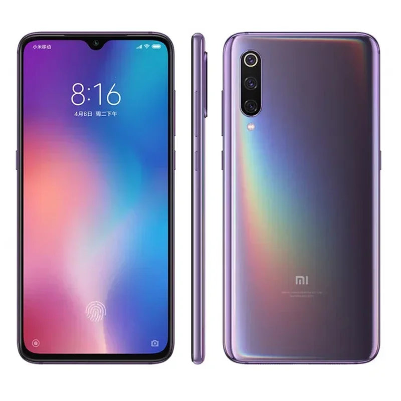 Xiaomi 9 4G Android 6.39 inch RAM 6GB ROM 128GB Qualcomm Snapdragon 855 3300mAh Battery Global Version used phone