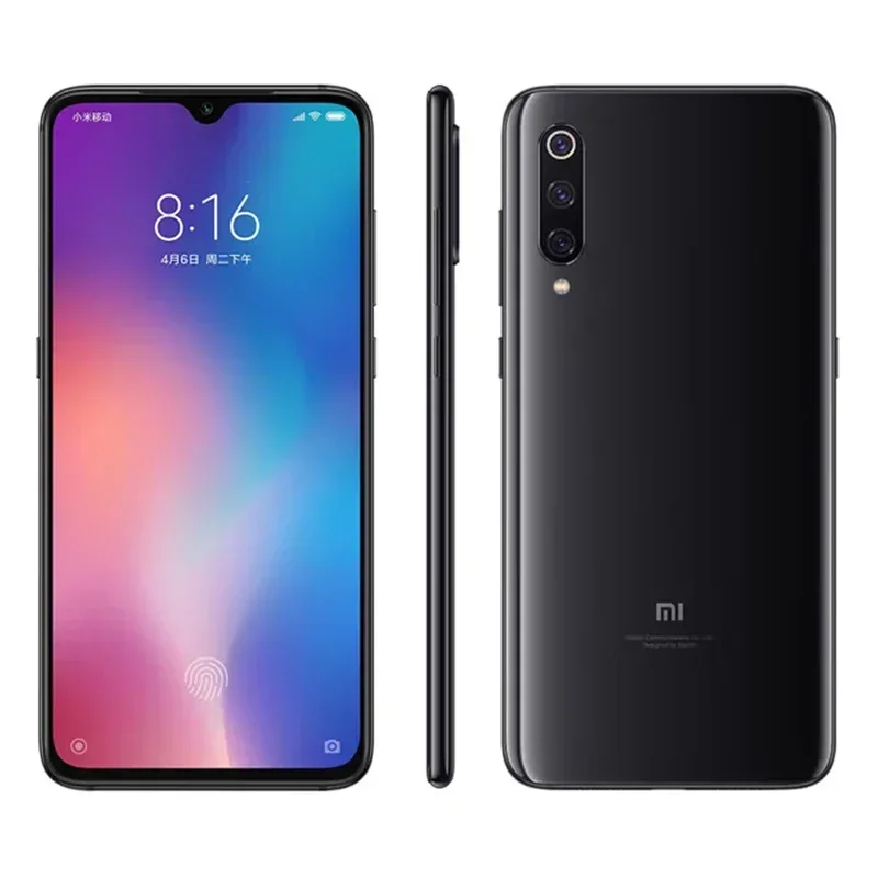 Xiaomi 9 4G Android 6.39 inch RAM 6GB ROM 128GB Qualcomm Snapdragon 855 3300mAh Battery Global Version used phone
