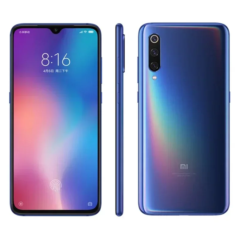Xiaomi 9 4G Android 6.39 inch RAM 6GB ROM 128GB Qualcomm Snapdragon 855 3300mAh Battery Global Version used phone
