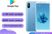 Xiaomi 6X 4G Android 5.99 inch Screen CPU Qualcomm Snapdragon 660 20MP Camera Unlocked Used phone