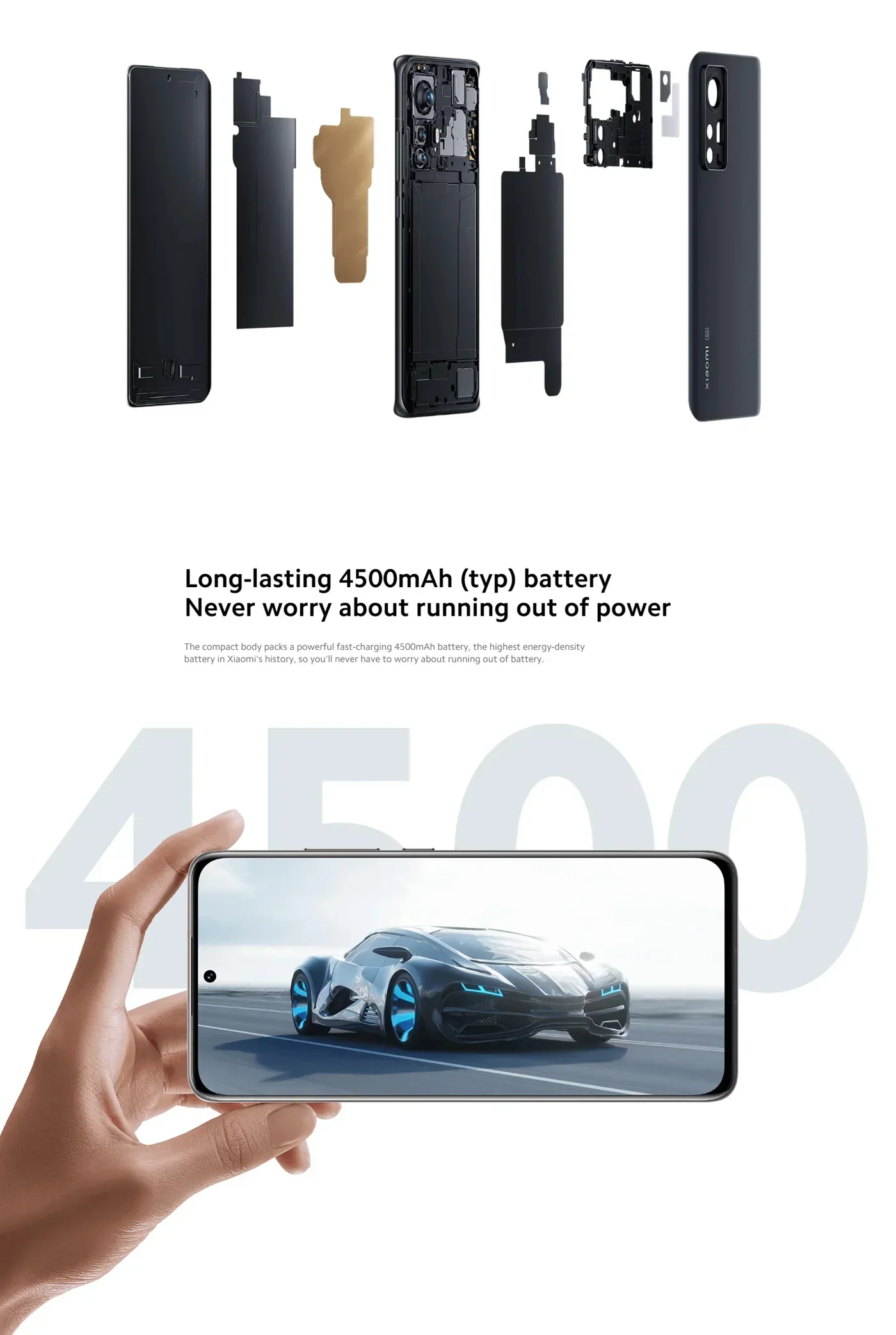Xiaomi 12X 5G CPU Qualcomm Snapdragon 870 3.2GHz 6.28inch 50MP camera Battery 4500mAh used phone