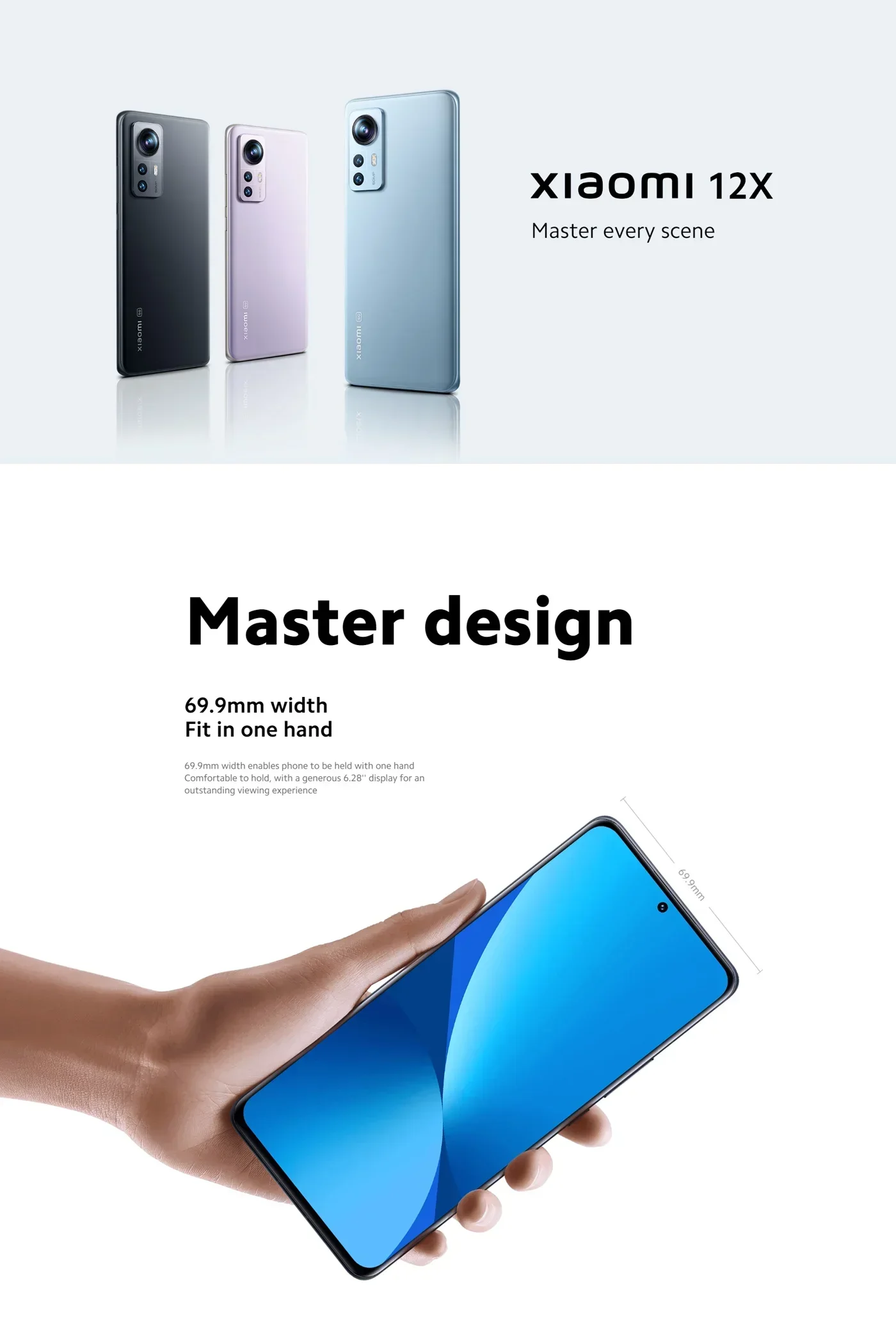 Xiaomi 12X 5G CPU Qualcomm Snapdragon 870 3.2GHz 6.28inch 50MP camera Battery 4500mAh used phone