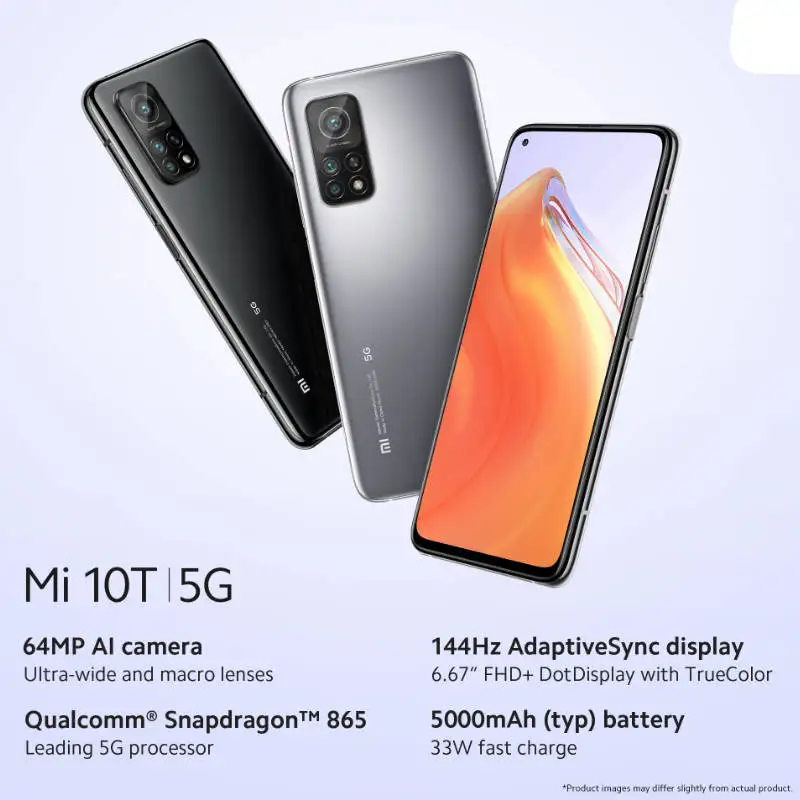 Xiaomi 10T 5g Smartphone CPU Snapdragon 865 Android 6.67 inches RAM 6GB ROM 128GB 64MP Camera Original Used phone