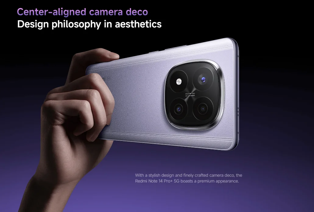 Xiaomi Redmi Note 14 Pro+ Plus 5G Global Version Smartphone Snapdragon 7s Gen 3 NFC 5110mAh 120W HyperCharge 200MP AI Camera