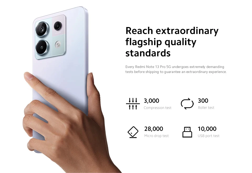 Xiaomi Redmi Note 13 Pro 5G Global Version Snapdragon 7s Gen 2 200MP OIS Camera 67W Turbo Charging 120Hz AMOLED NFC