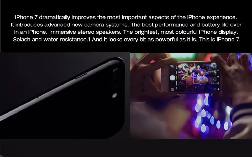 Apple iPhone 7 / 7Plus 32GB 128GB 256GB ROM 4.7'/5.5' IPS LCD 12MP 4G LTE Quad Core IOS NFC Original Unlocked Mobile Phone