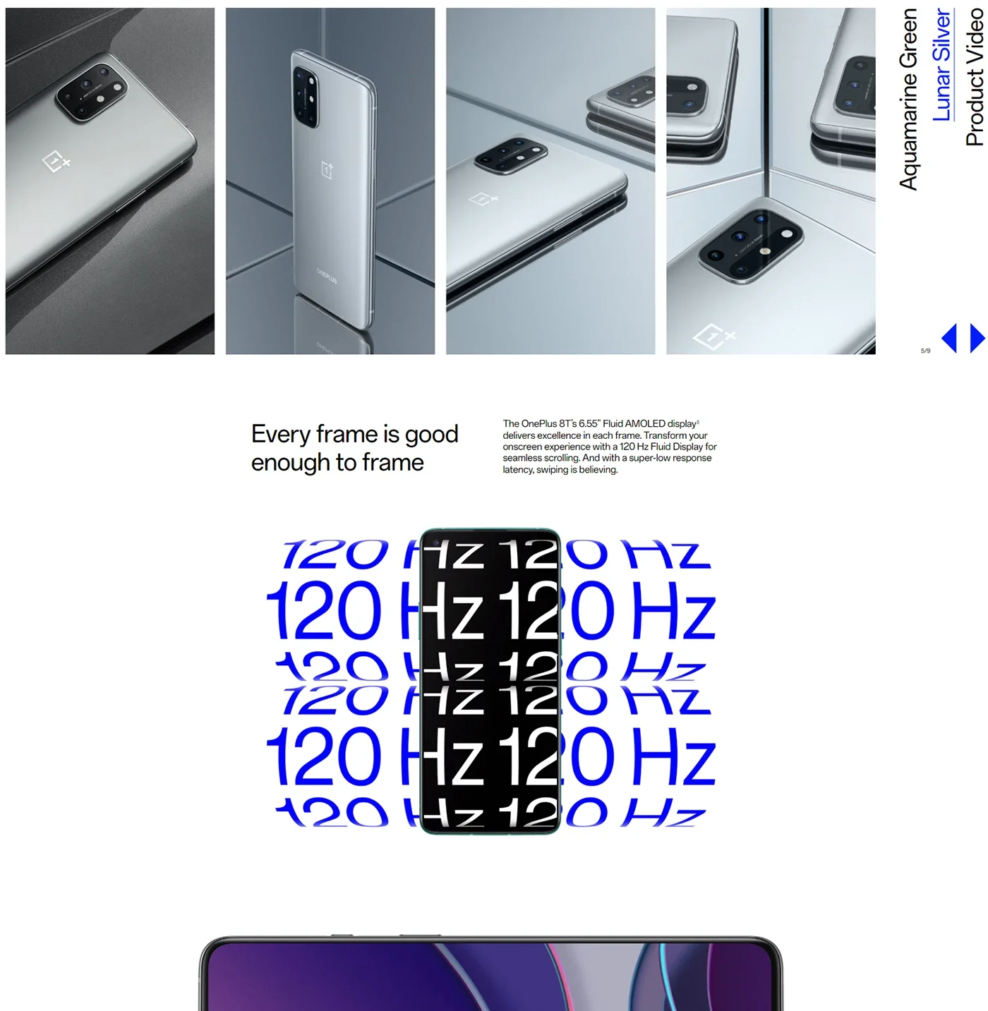 Oneplus 8T Mobile Phone 5G 12GB RAM 256GB LTE 6.51