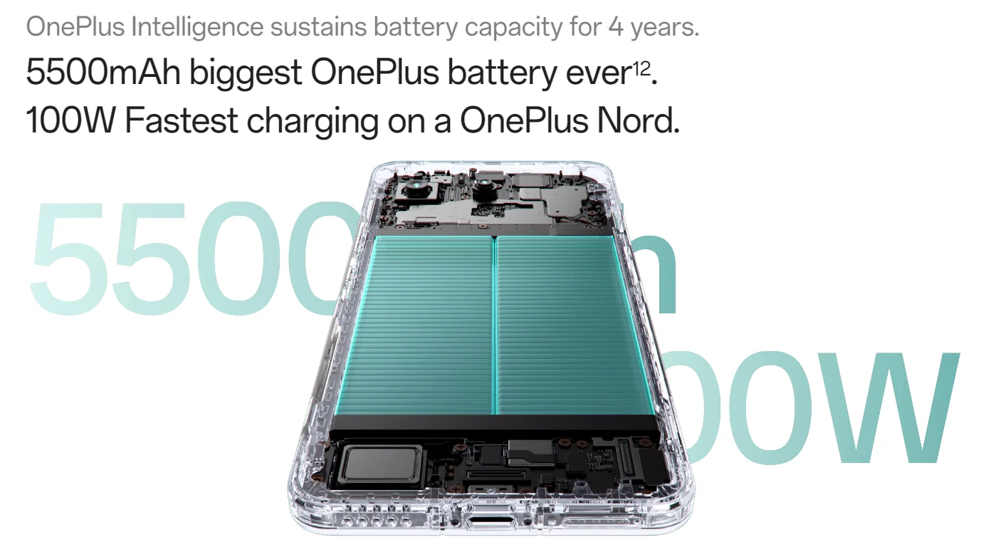 Global Version OnePlus Nord 4 5G Smartphone 12GB 256GB Snapdragon 7 Plus Gen 3 Sony 50MP AI Camera 5500mAh 100W SUPERVOOC