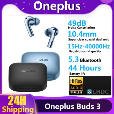 2025 New Oneplus Buds 3 TWS Wireless Bluetooth Earphone LHDC 5.0 49dB Active Noise Canceling 44h Battery Life For Oneplus 12