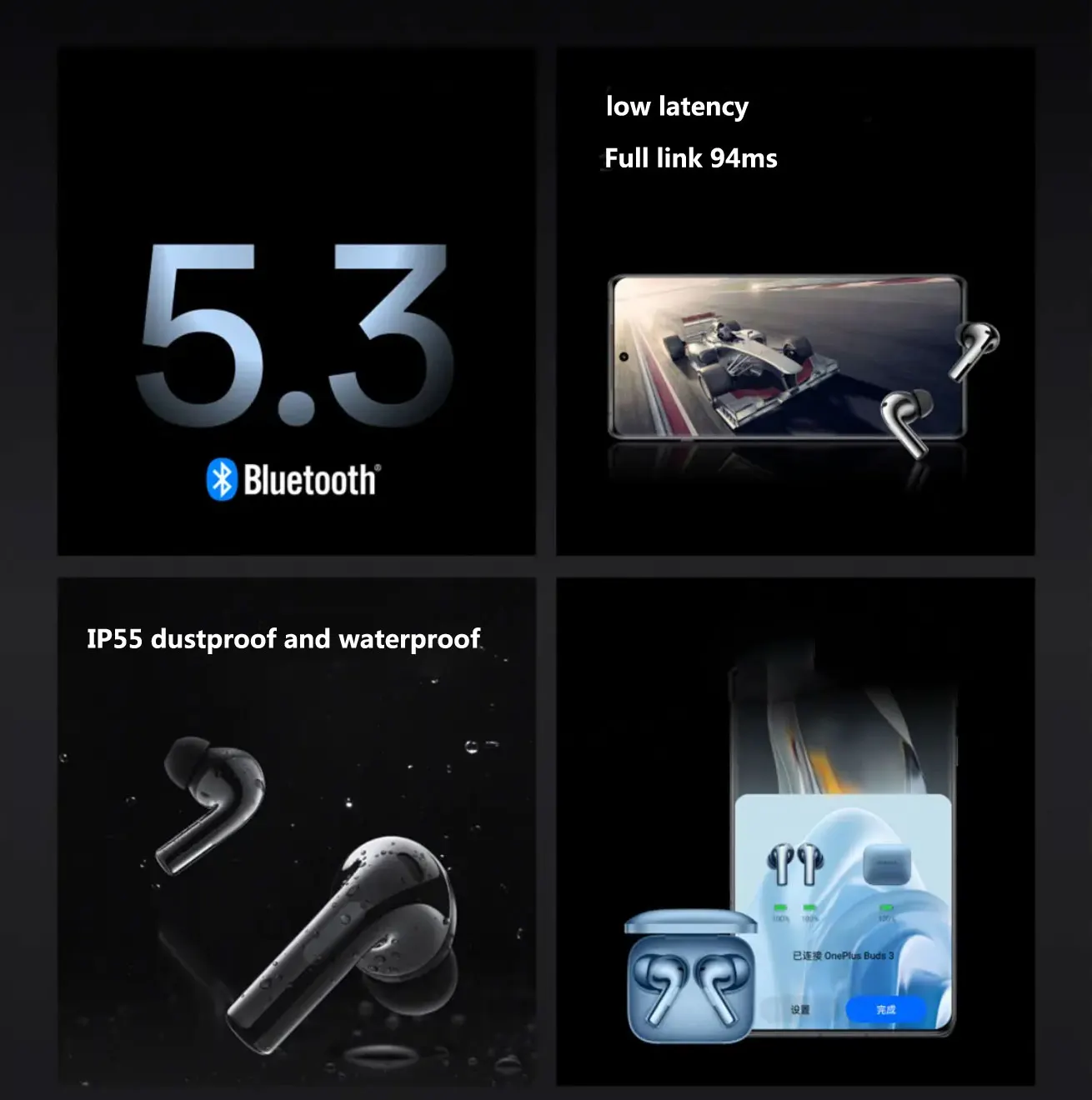 2025 New Oneplus Buds 3 TWS Wireless Bluetooth Earphone LHDC 5.0 49dB Active Noise Canceling 44h Battery Life For Oneplus 12